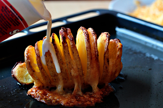 Scalloped hasselback potatoes step by step picture recipe. Bake for about 60 minutes.