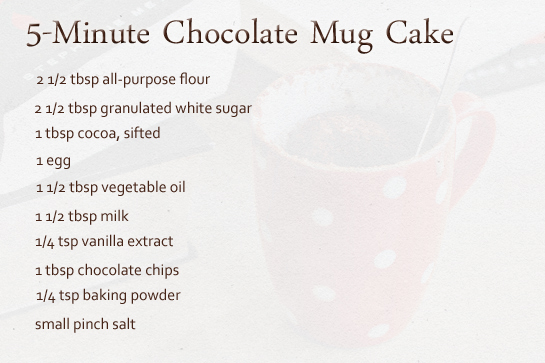 5-minute-chocolate-mug-cake-ingredients