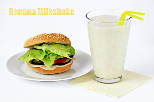 Banana Milkshake banana milkshake recipe with step by step pictures and list of ingredients