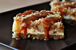 Caramel Apple Cheesecake Cookie Bars caramel apple cheesecake cookie bars recipe with step by step pictures and list of ingredients, apple recipe, images, pictures, ingredients