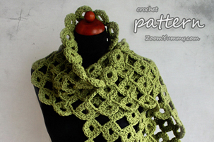 Crochet Chunky Joy-Joy Scarf (PATTERN) crochet chunky joy-joy scarf