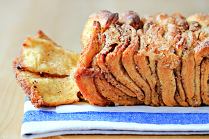 Cinnamon Sugar Pull-Apart Bread cinnamon sugar pull apart bread recipe with step by step pictures and list of ingredients, homemade cinnamon sugar pull-apart bread, pictures, ingredients, images