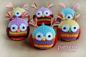 Crochet Christmas Ball - Owl (PATTERN) crochet pattern - Christmas ball - owl