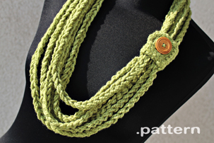 Crochet Chain Scarf (PATTERN) crochet-chain-scarf-pattern