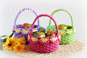 Crochet Baskets (PATTERN) crochet-easter-basket-pattern