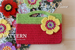 Little Girl's Purse (PATTERN) crochet pattern little girl's first purse