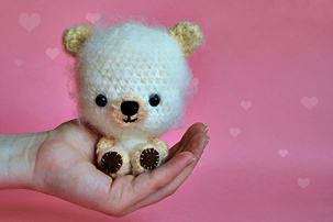 BO and LISSA - Miniature Teddy Bears how to make miniature teddy bear, crochet teddy bear, tutorial, step by step, pictures, images