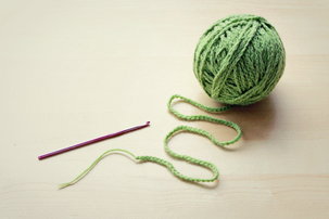 Trying to Knit With Chain of Crochet Stitches trying to knit with chain of crochet stitches