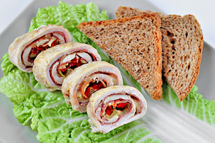 Chicken Roulade Stuffed with Ham, Cheese and Peppers chicken roulade recipe with step by step pictures and list of ingredients, chicken roll recipe, homemade stuffed chicken roll, recipe, pictures, images