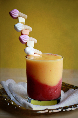 Layered Fruit Smoothie layered fruit smoothie