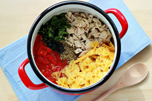 One-Pot Chicken, Tomato and Basil Pasta One-Pot Chicken, Tomato and Basil Pasta Recipe