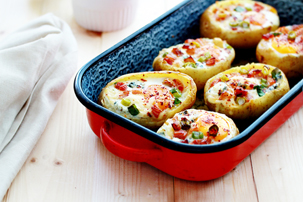 Baked Egg Potato Bowls Baked Egg Potato Bowls Recipe