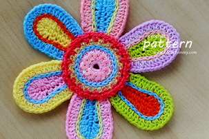 Colorful Crochet Flower (PATTERN) Colorful Crochet Flower (PATTERN)