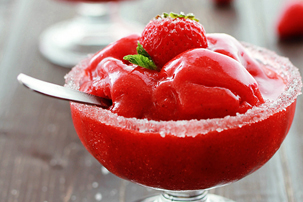 Strawberry Mint Sorbet Strawberry Mint Sorbet