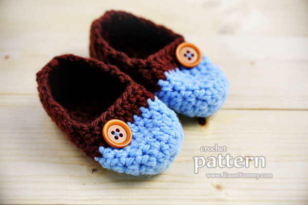 New Pattern – The Easiest Crochet Baby Slippers (Age 0-3 Months) « Baby ...