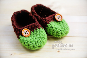 The Easiest Crochet Baby Slippers, Age 0-3 Months (PATTERN) The Easiest Crochet Baby Slippers, Age 0-3 Months (PATTERN)