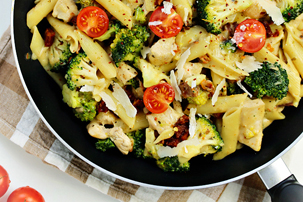 Chicken Broccoli Pasta Skillet With Parmesan Chicken Broccoli Pasta Skillet With Parmesan recipe with step by step pictures and list of ingredients, delicious, simple, easy