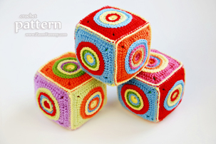 Crochet Soft Toy Cube (PATTERN) Crochet Soft Toy Cube