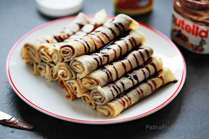 Nutella Stuffed Crêpes Nutella Stuffed Crêpes Recipe