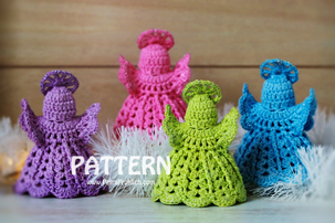 Crochet Angel Ornaments (PATTERN) crochet-pattern-crochet-angel-ornaments