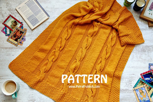 Knit Cable Baby Blanket (PATTERN) knit-cable-baby-blanket