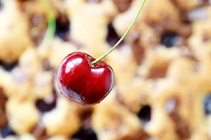 Chocolate and Cherry Squares chocolate and cheery squares