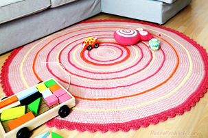 Round Crochet Rug Round Crochet Rug